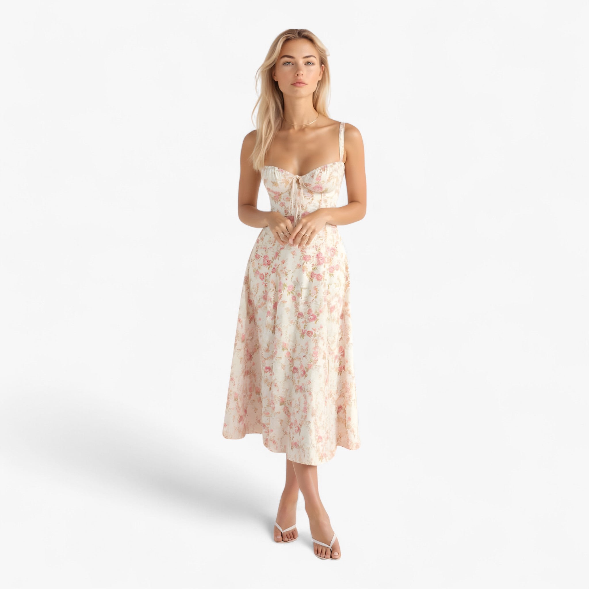 Vestito Donna Viscosa Blu Notte Elegante e Comodo - Rosa - breathable dresses casual dresses donna dresses female dress notte vestito vestito donna viscosa - Concept Palermo