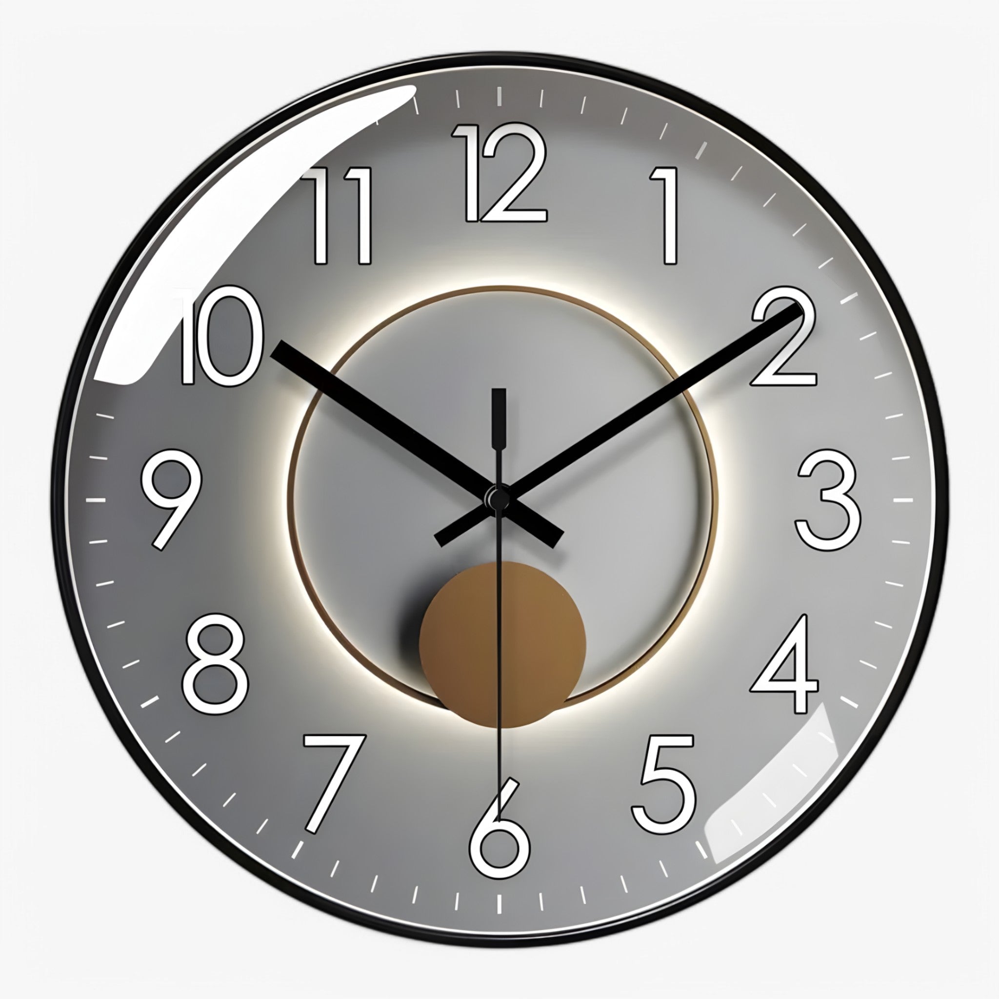 Orologio da Parete Moderno Nero Silenzioso 30cm, Design Minimalista per Casa e Ufficio - L - design orologio orologio parete P435 parete uomo wall clocks - Concept Palermo