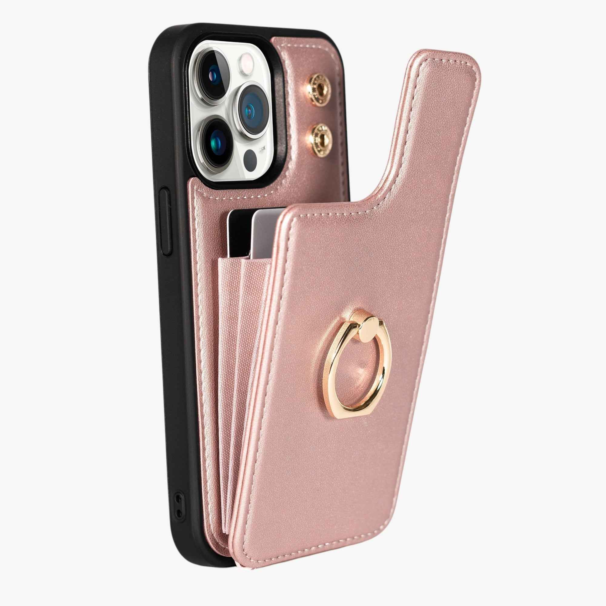 Custodia iPhone 13 Pro Lusso - Protezione Antiurto Pelle | Custodia Magnetica Elegante Nera