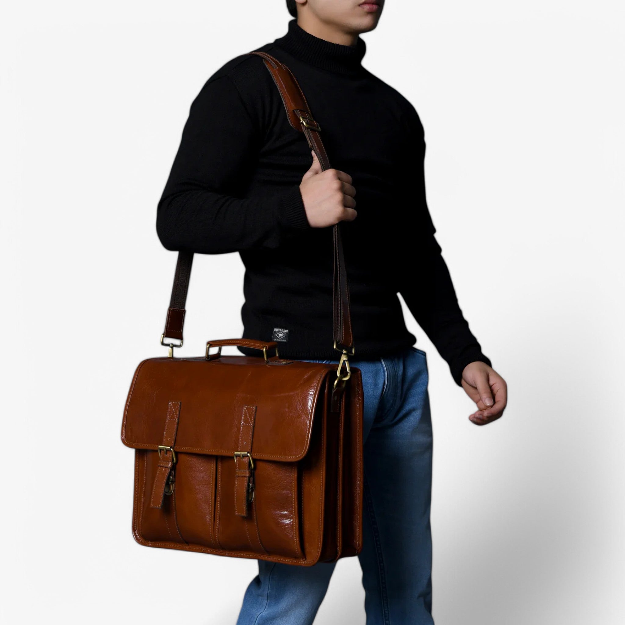 Cartella di lusso in pelle marrone - - accessoires bags cartella cartella pelle pelle tassen - Concept Palermo