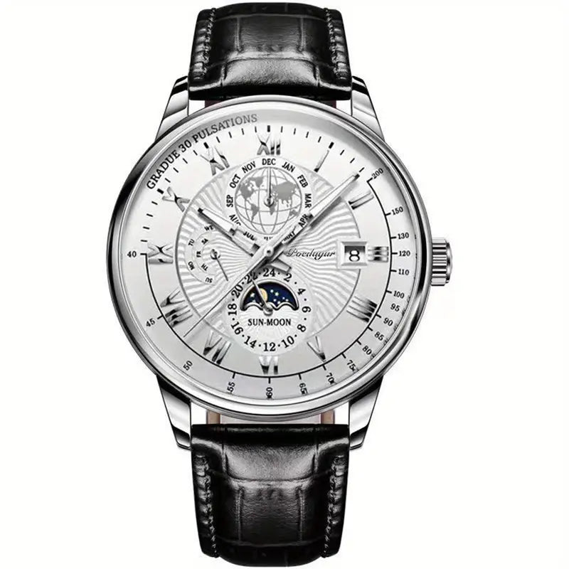 PhaseClock - orologi meccanici da uomo con un tocco di lusso - Oro Bianco Bianco - accessoires horloges meccanici orologi phaseclock tocco uomo watches - Concept Palermo