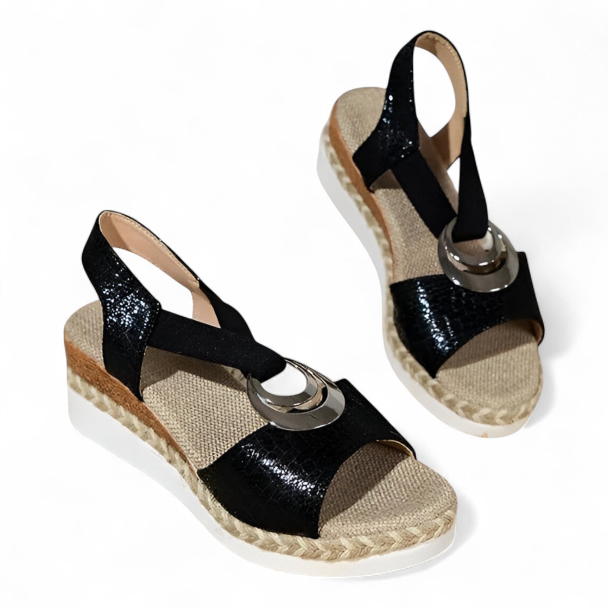 Sandalias con cuña – vintage y ligeras para mujer