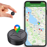 Waterdichte magnetische GPS-tracker EasyTrack Mini zwart met lange batterijduur voor auto, motor, bestelwagen