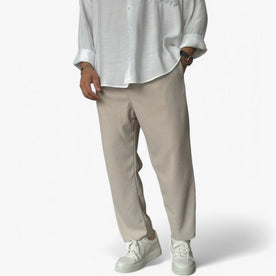 Pantaloni da uomo di lusso morbidi - Beige - Linen Men morbidi pantaloni pantaloni uomo pants pants for men Solid uomo - Concept Palermo