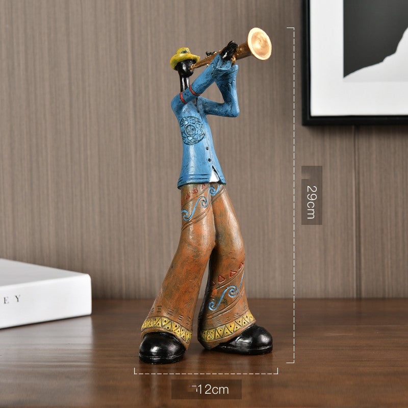 I musicisti di Handmade Music Sides hanno messo insieme la loro band - Trombettista - band Decor figurines handmade hanno home & garden home decor insieme messo music musicisti - Concept Palermo