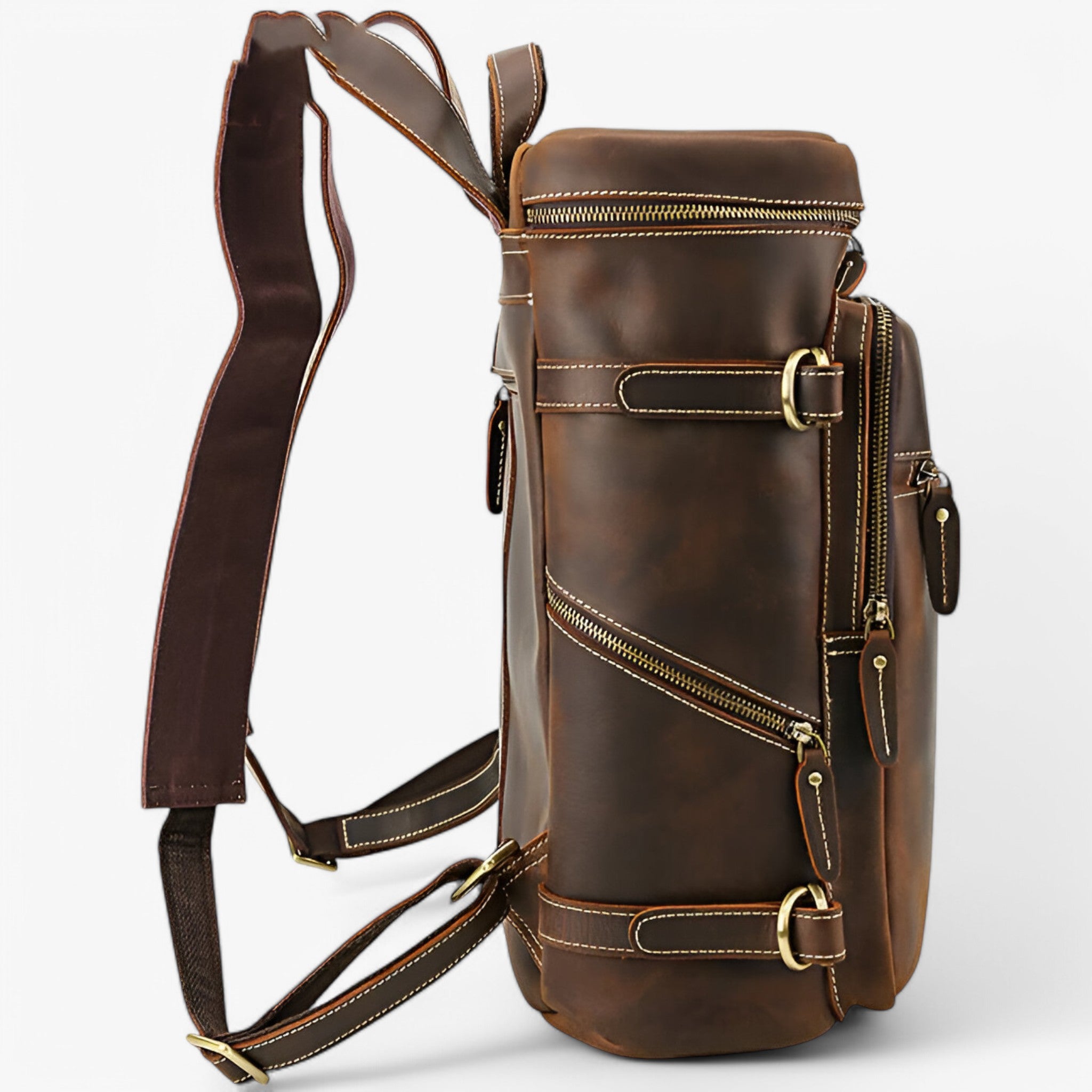 Zaino di Lusso in Pelle Integrale - - accessoires bags integrale pelle tassen zaino zaino pelle - Concept Palermo