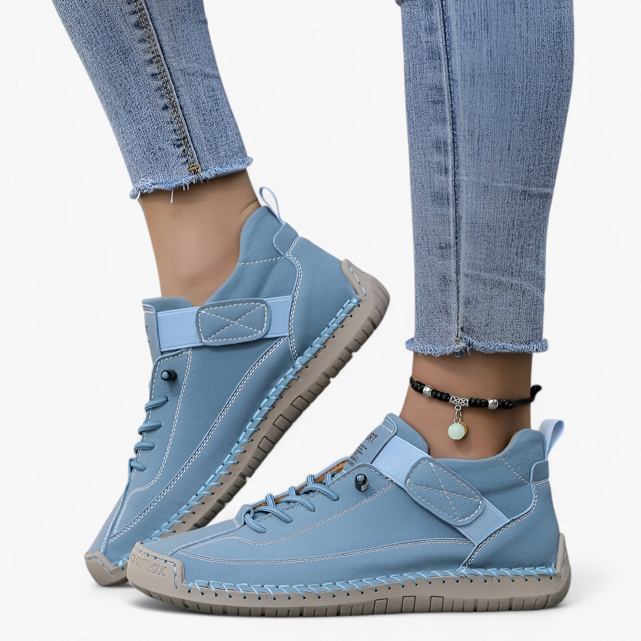 Scarpe Donna Comfort Antiscivolo Morbide per Camminare a Lungo - Blu Minerale - antiscivolo chaussure comfort google morbide scarpe scarpe comfort shoes - Concept Palermo