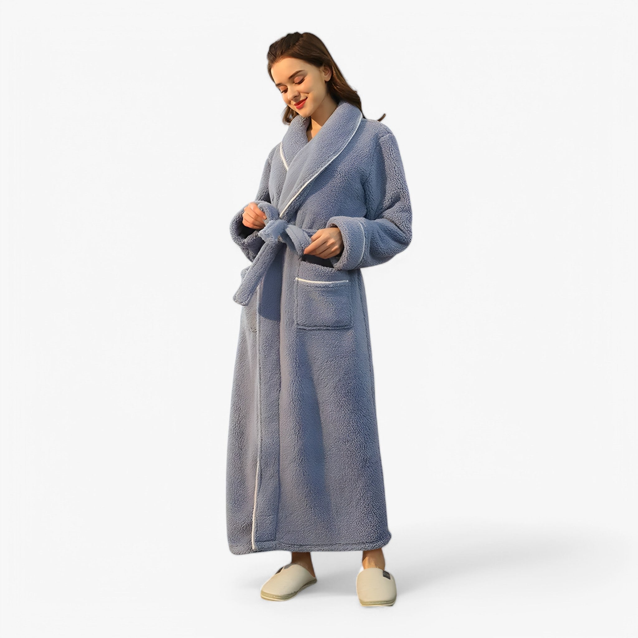 Accappatoio Uomo/Donna in Spugna di Cotone Morbido con Cappuccio, Taglie S-XL - - accappatoio Home Decor robes - Concept Palermo
