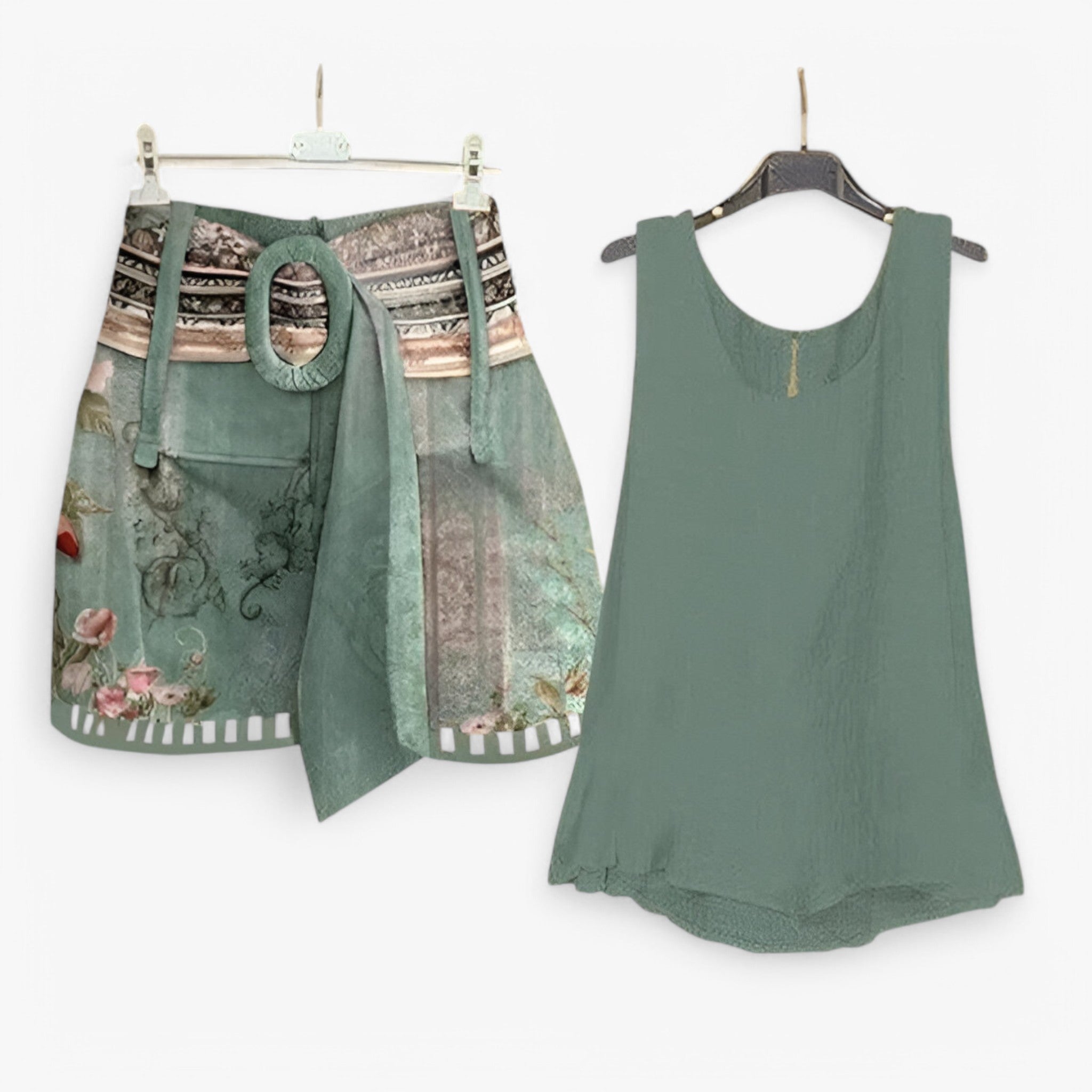 Set Due Pezzi Senza Maniche - Verde - 20240319 657081741072697 b0n1st0t1s fcm maniche more Multi-Color no062224bs no083024bs outfit sets pezzi pezzi maniche PiuE87Q set spring summer TP-11-05 Two Piece Sets YS - Concept Palermo