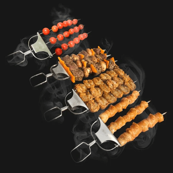 Spiedini da grill a 3 vie Acciaio inossidabile - Set di 3 - 3-way skewers acciaio grill grill skewers grilling stick home & garden inossidabile Skewers skewers stick spiedini spiedini grill - Concept Palermo