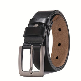 Cintura Rotonda Uomo in Vera Pelle Nera - Elegante e Resistente - Nero - Belts belts for men cintura cintura rotonda Linen Men men's belt pelle rotonda uomo vera - Concept Palermo
