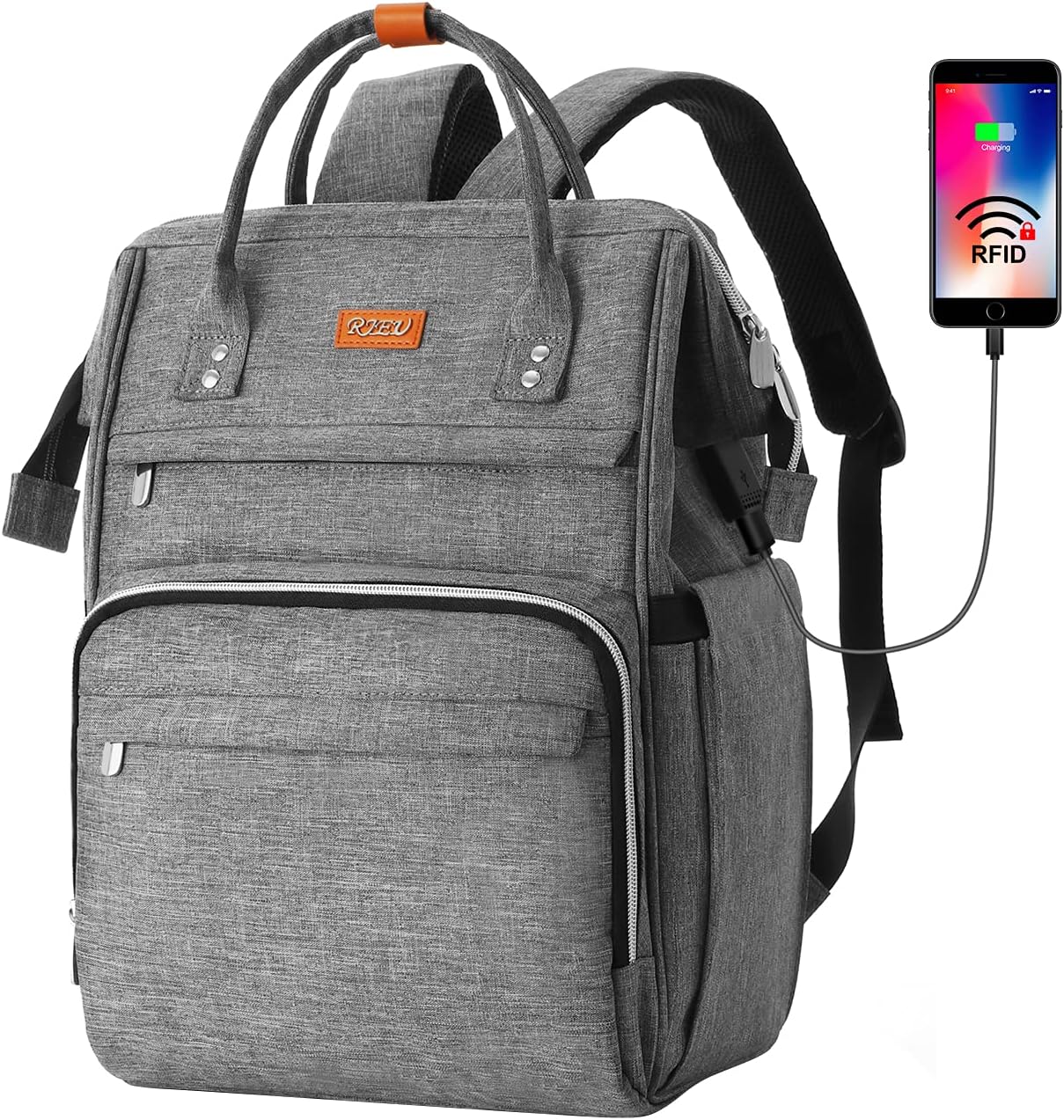 Zaino portacomputer da 15,6 pollici per donna, impermeabile e antifurto, zaino scolastico per ragazze, ragazze adolescenti, zaino da donna per Pelle - Grigio Past 15.6 inch in laptop - adolescenti antifurto Backpacks Bags donna impermeabile pelle pollici portacomputer - Concept Palermo