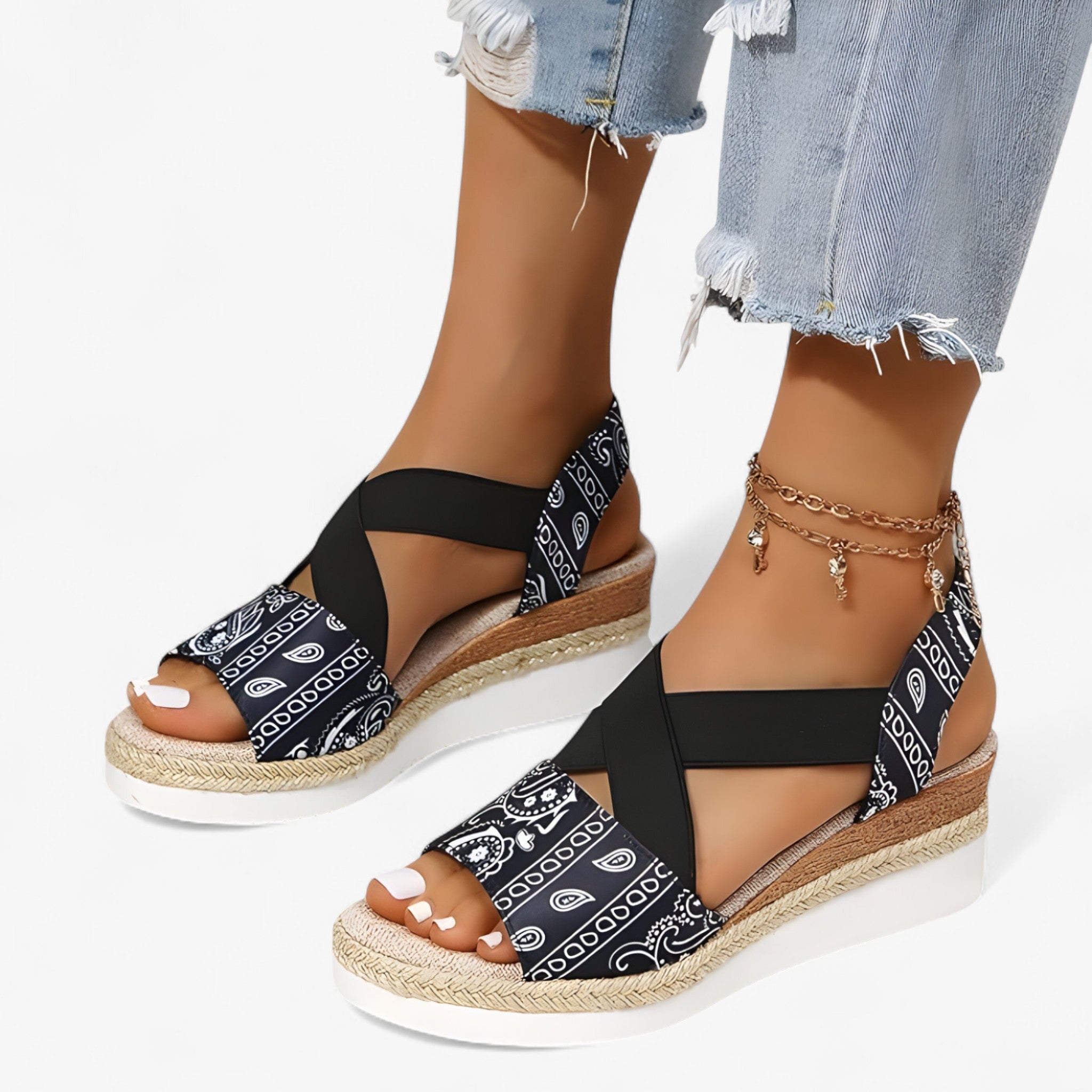Sandalias de playa con plataforma cómodas
