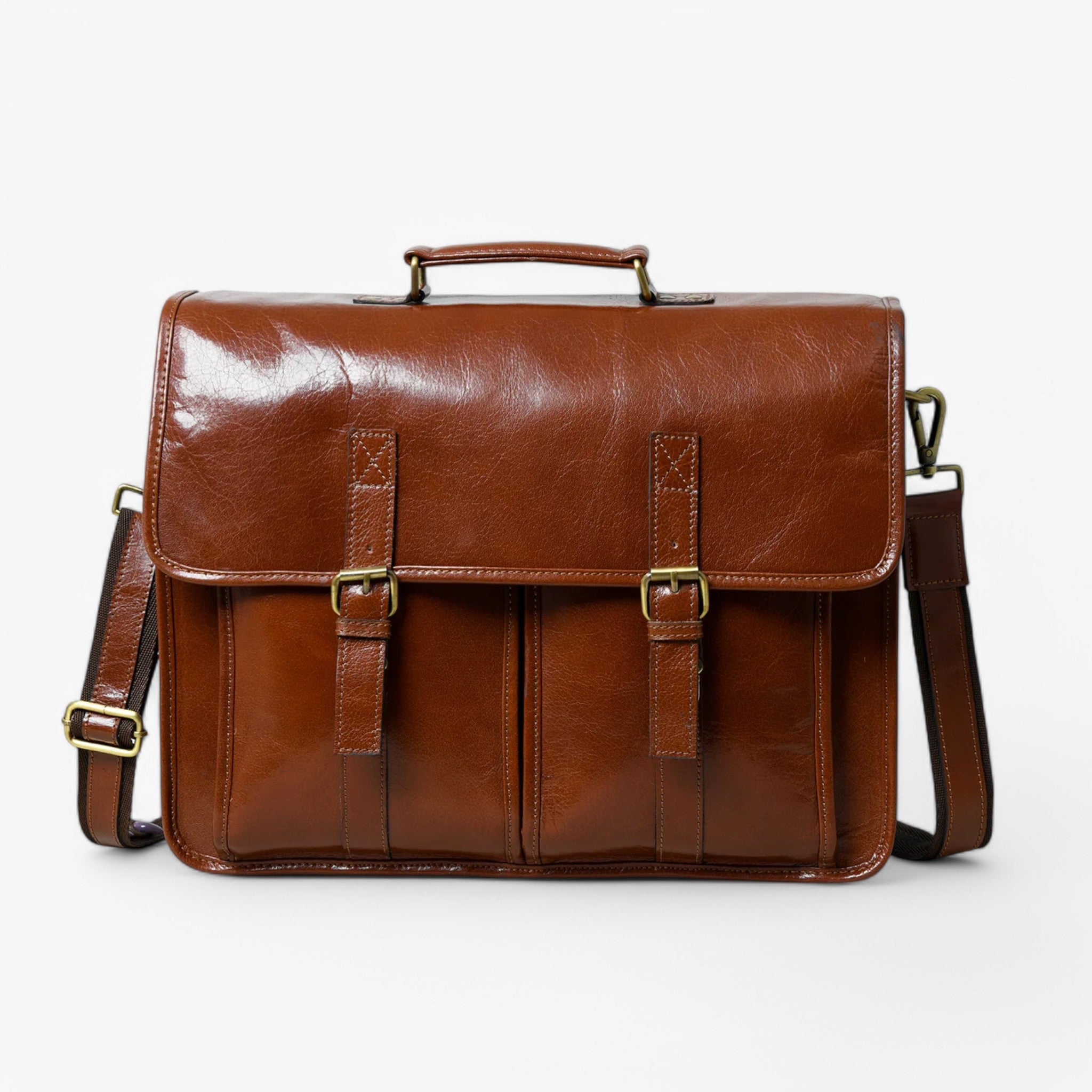 Cartella di lusso in pelle marrone - - accessoires bags cartella cartella pelle pelle tassen - Concept Palermo