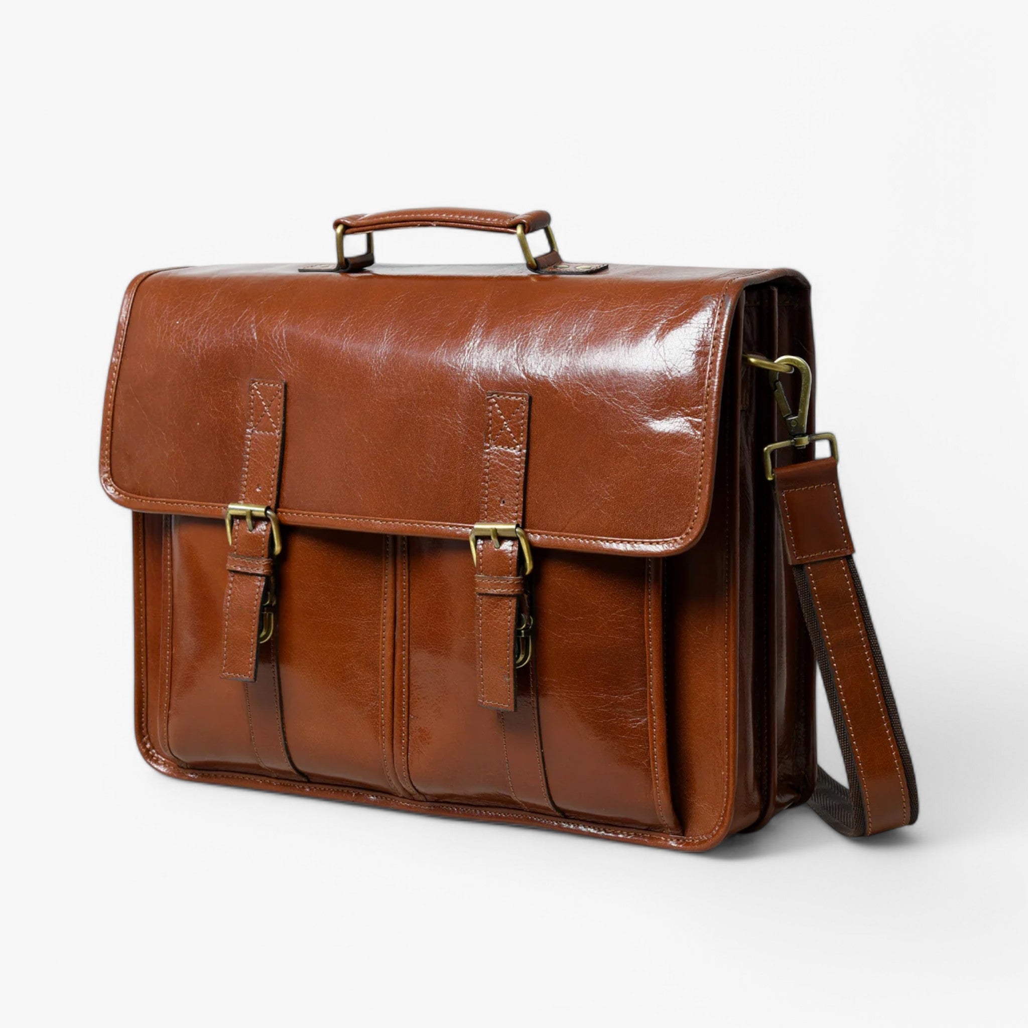 Cartella di lusso in pelle marrone - - accessoires bags cartella cartella pelle pelle tassen - Concept Palermo