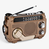 Multifunctionele zonne-radio voor mannen met zaklamp en geïntegreerde powerbank