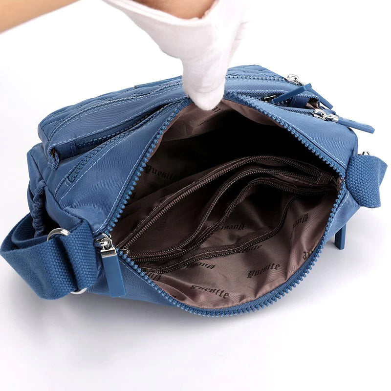 Borsa a Tracolla Donna Nera Elegante in Vera Pelle Italiana, Made in Italy - - bag bags borsa borsa tracolla classica Dames Mode new_for_google shoulder bag tracolla - Concept Palermo