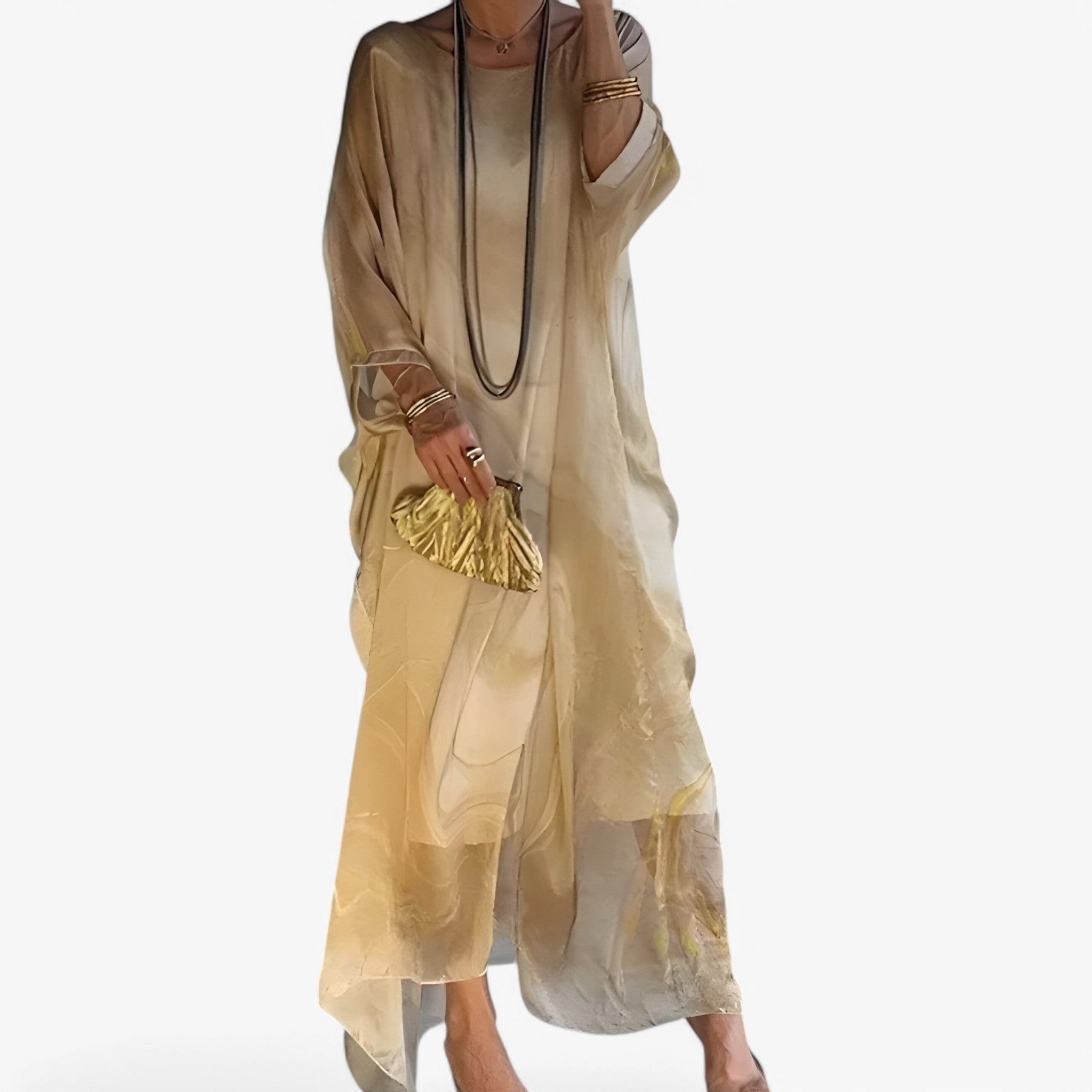 Maxi Abito Donna Effetto Marmo Elegante - Vestito Lungo Estivo Unico - - abito abito marmo donna dresses marmo new - Concept Palermo