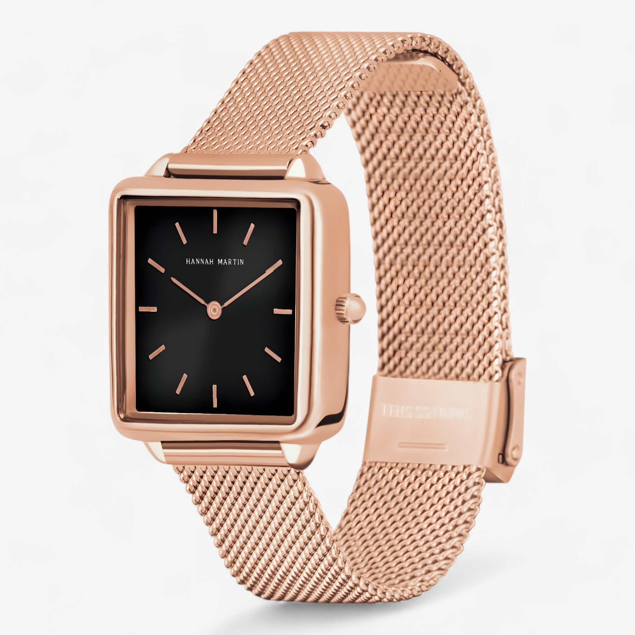 Orologio quadrato in oro rosa - Bracciale in maglia alla moda Uomo - - alla bracciale maglia moda orologio orologio quadrato quadrato rdy shop uomo - Concept Palermo