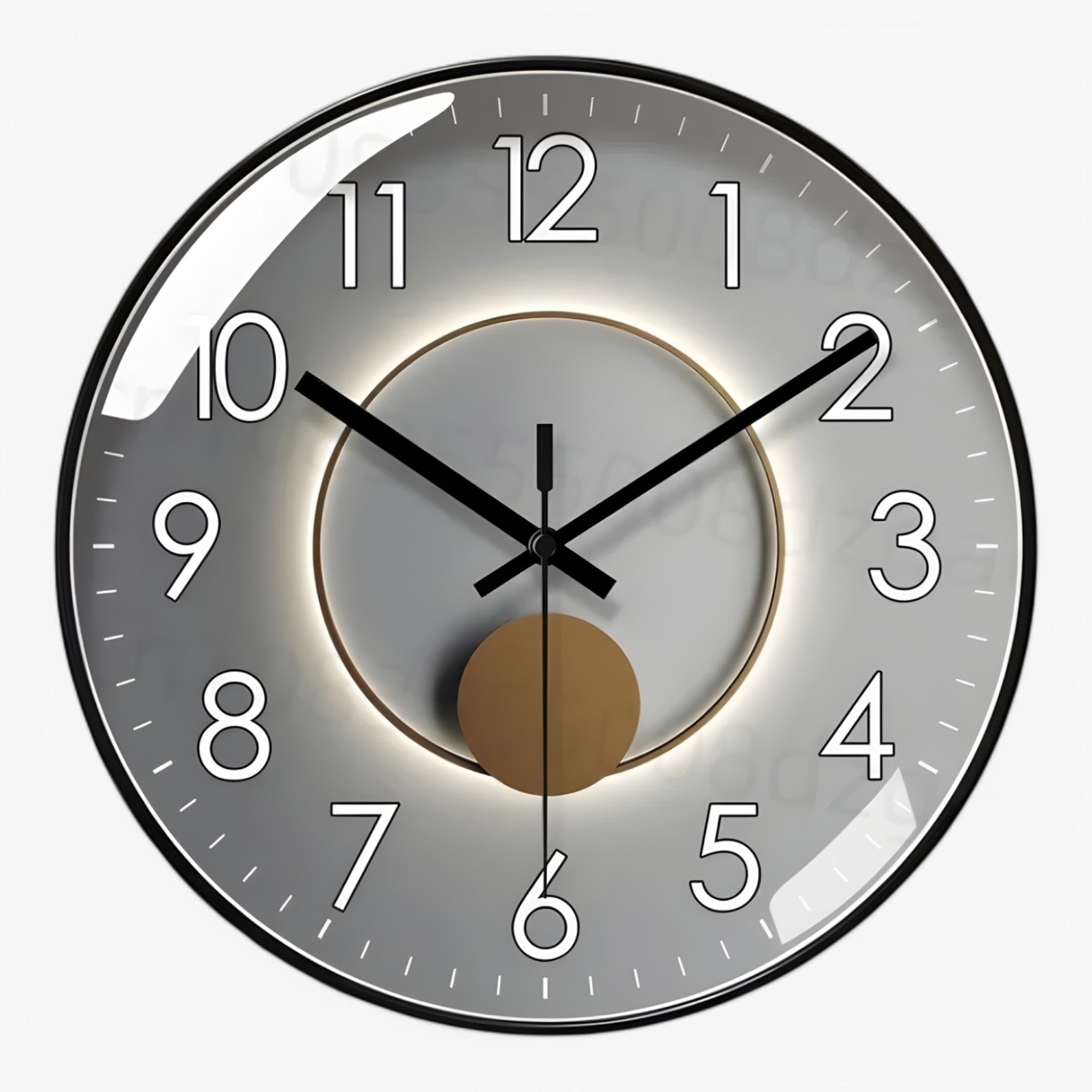 Orologio da Parete Moderno Nero Silenzioso 30cm, Design Minimalista per Casa e Ufficio - - design orologio orologio parete P435 parete uomo wall clocks - Concept Palermo