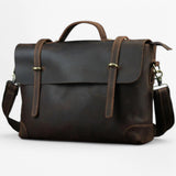 Borsa per laptop in pelle Oro Uomo
