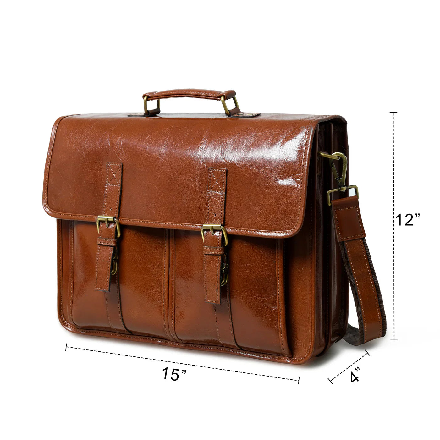 Cartella di lusso in pelle marrone - - accessoires bags cartella cartella pelle pelle tassen - Concept Palermo