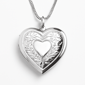 Ciondolo a forma di cuore - Porta ricordi preziosi in argento sterling - Titolo standard - ciondolo ciondolo forma cuore forma jewelry Linen NECKLACES Necklaces for Women Pendant Necklaces porta preziosi ricordi Unisex - Concept Palermo