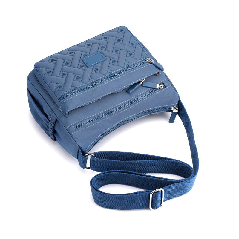 Borsa a Tracolla Donna Nera Elegante in Vera Pelle Italiana, Made in Italy - - bag bags borsa borsa tracolla classica Dames Mode new_for_google shoulder bag tracolla - Concept Palermo