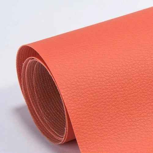 Toppe di Pelle Adesive Nere per Riparazione Divano, Sedile Auto, Abbigliamento - Confezione di 10x20cm - Orange - adhésifs auto cross-from-marche-lino-15835938521437 cuir New-google new_for_google patchs patchs auto réparations - Concept Palermo