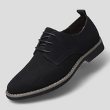 Heren veterschoenen van echt suède leer, elegant en casual  