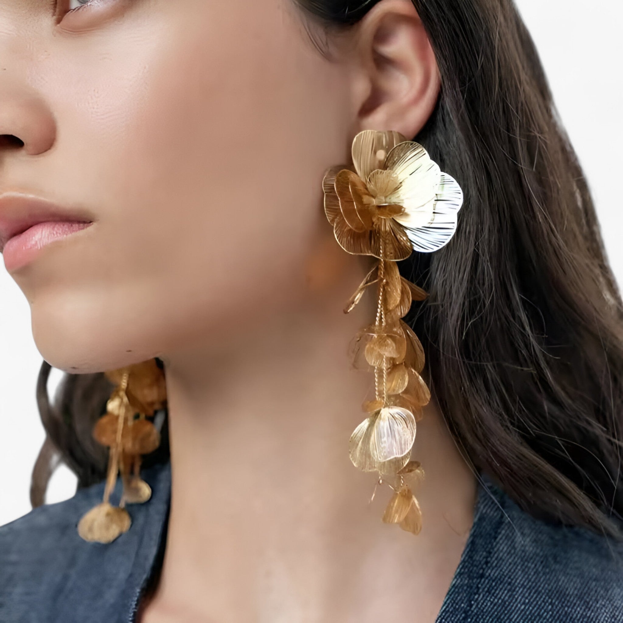 Orecchini Pendenti Vintage Bloem Unici, Oro 18K con Pietre Preziose Colorate - - accessoires bloem jewelry orecchini orecchini pendente pendente sieraden unici vintage - Concept Palermo