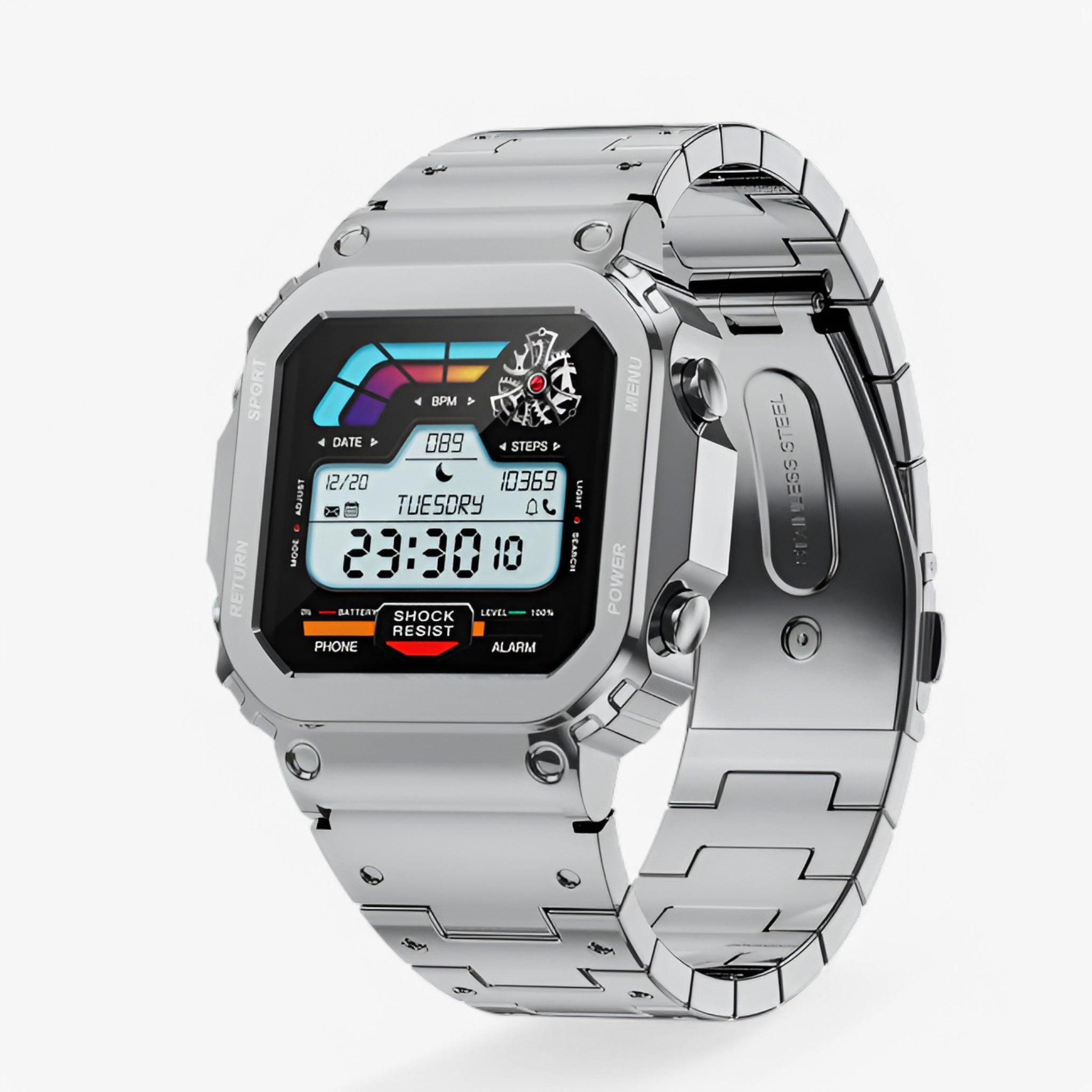 Smartwatch AMOLED GPS Uomo/Donna, Cardiofrequenzimetro, Monitor Sonno, Impermeabile - AW39 Argenteo - accessoires alta fascia horloges intelligente orologio orologio intelligente watches - Concept Palermo