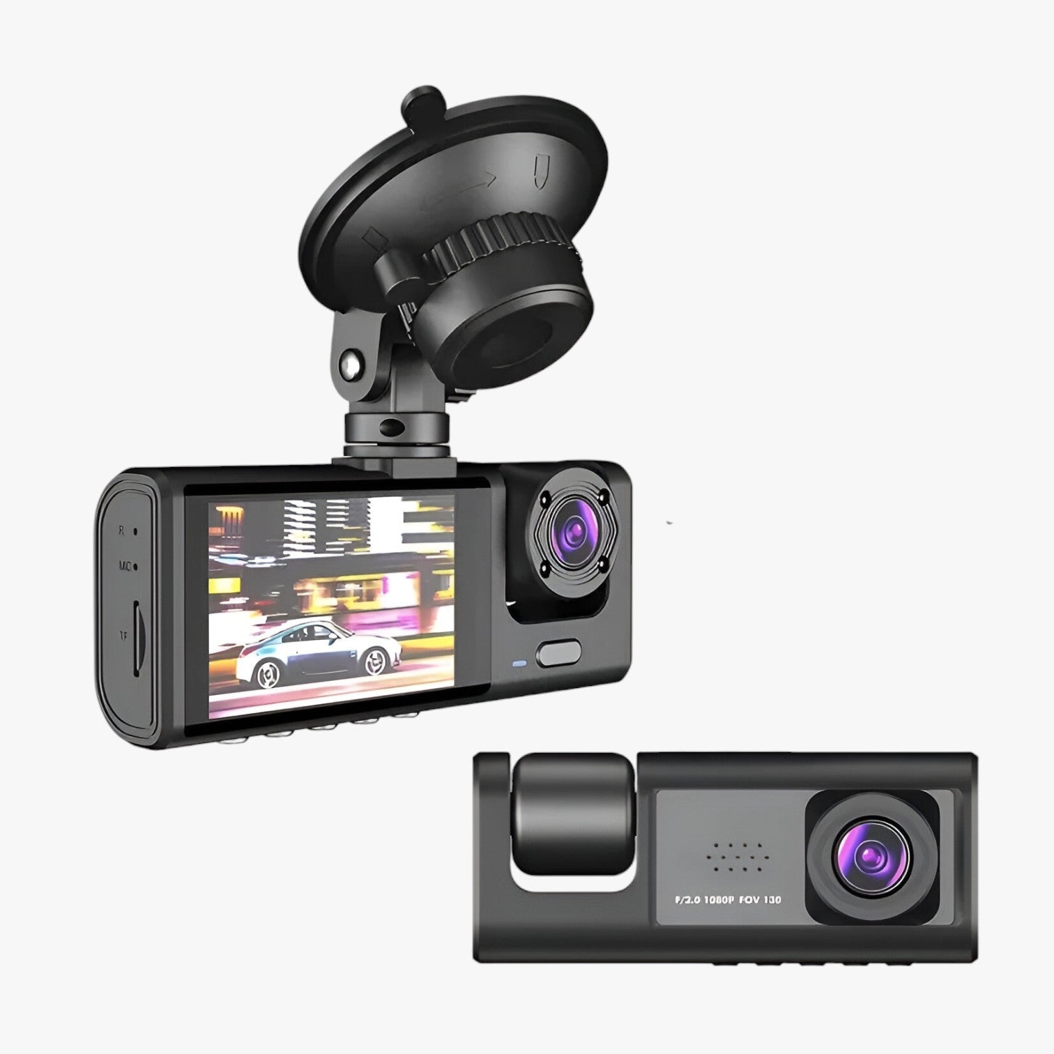 Dashcam per auto a 3 canali - Sempre immagini chiare, giorno e notte - - auto camera canali chiare dashcam dashcam auto gadget gadgets giorno immagini - Concept Palermo