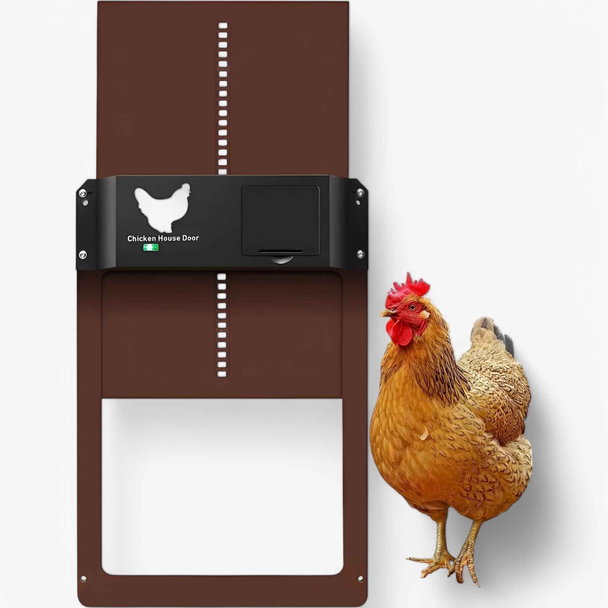 Porta Automatica Solare PRO+ per Pollaio - Sensori Luce & Timer Intelligente - - automatique capteurs cross-from-marche-lino-15830711664989 crépusculaire minuterie New-google new_for_google ouverture porte porte poulailler poulailler - Concept Palermo