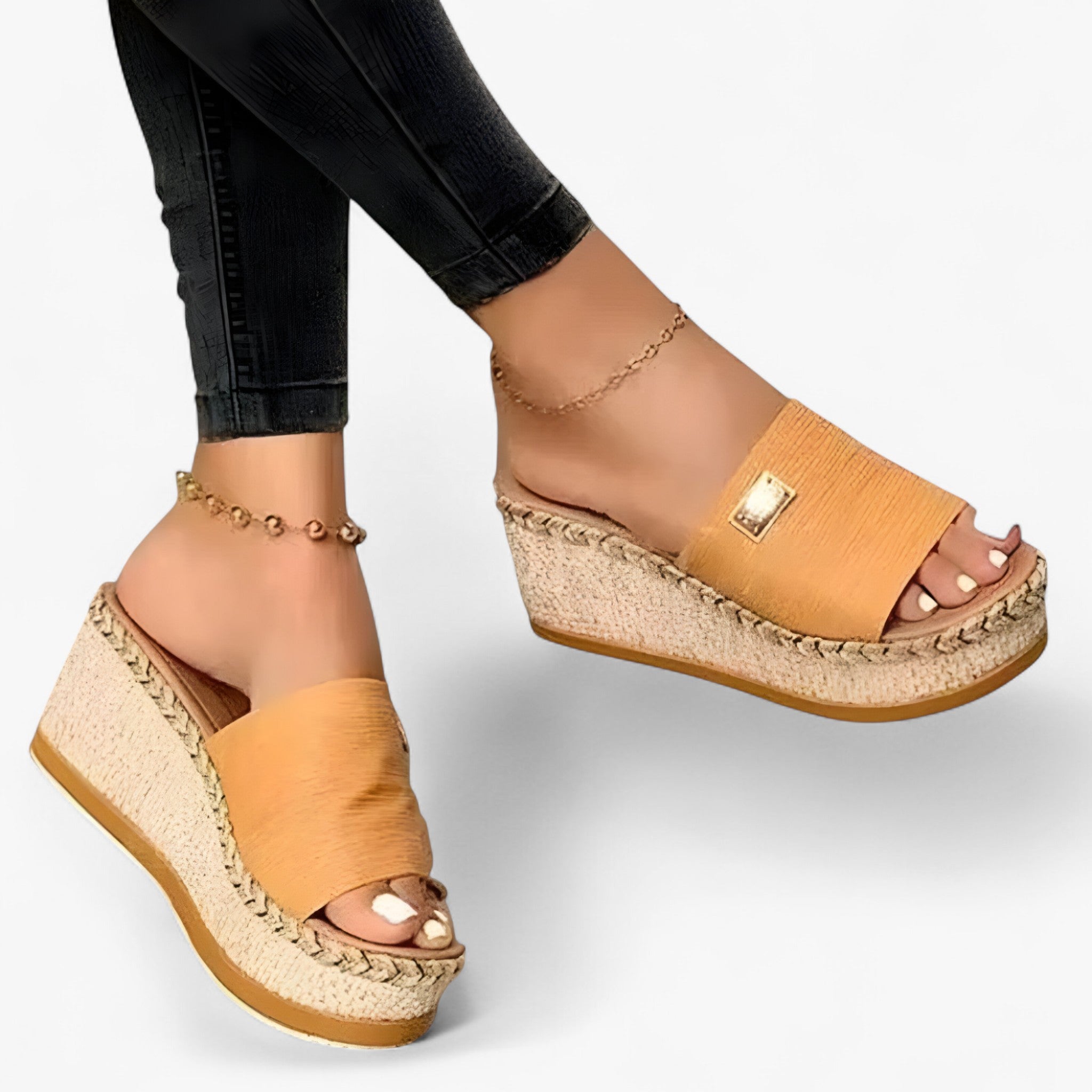 Sandali Espadrillas Donna in Tela con Zeppa Bassa Comoda – Stile Versatile Estivo