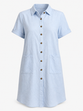 Sommerliches Damenhemdkleid – Leicht, Ideal für Strand und Freizeit
