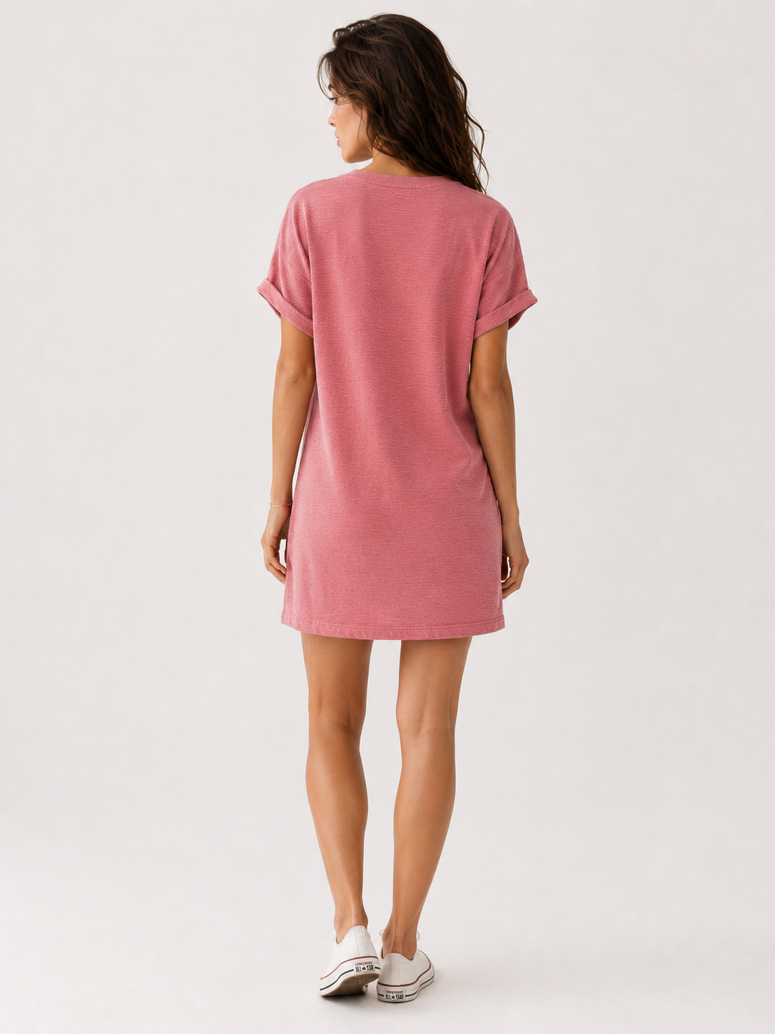 Abito Donna Casual in Poliestere con Tasche, Girocollo e Maniche Corte - - abbigliamento donna abito abito con tasche abito donna abito elegante abito versatile collo design confortevole donna dresses fashion 2025 look casual maniche corte robe chic rotondo stile raffinato tasche - Concept Palermo