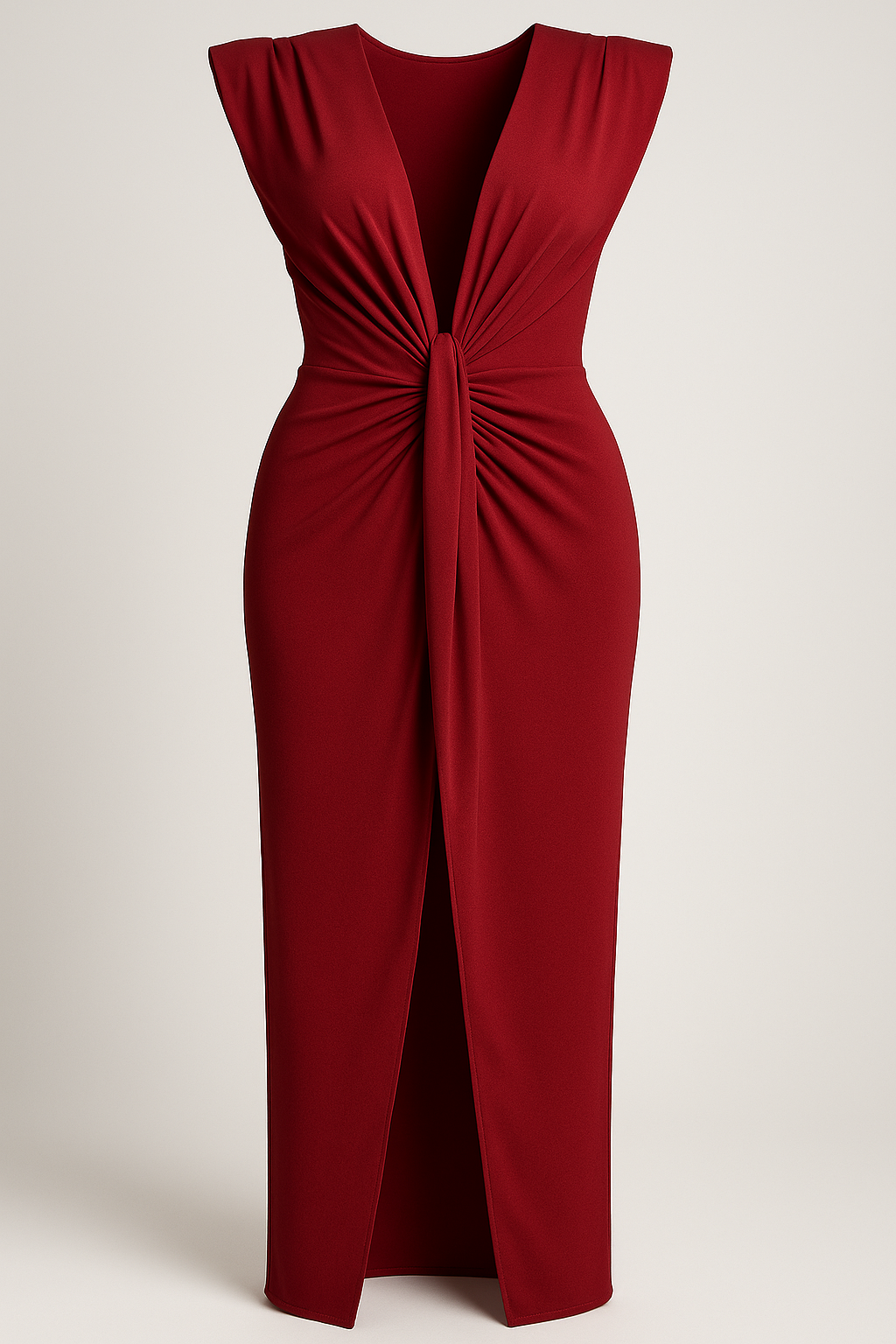 Abito da Donna Elegante Nero con Spacco Laterale in Raso - Vestito Lungo da Sera - Rosso porpora Taglia unica - abiti da sera abito abito da donna abito donna abito elegante abito taglia unica donna look cool moda donna spacco stile sofisticato vestito con spacco vestito elastico vestito in seta vestito per serata - Concept Palermo