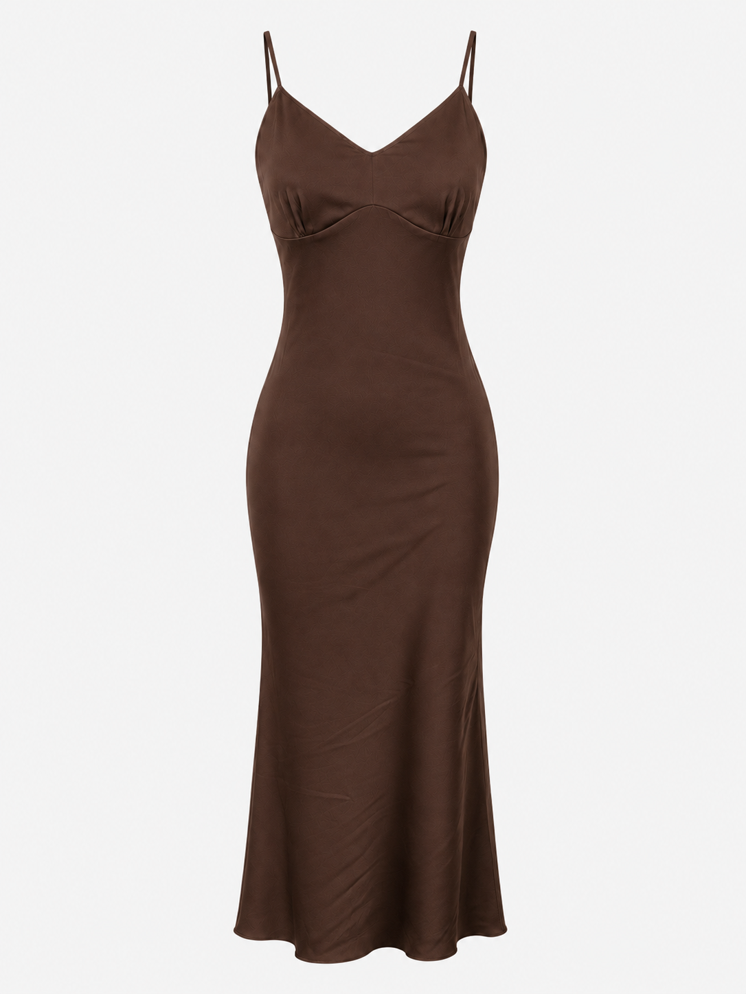 Elegant lang kjole til kvinder i satin, blød polyester, perfekt