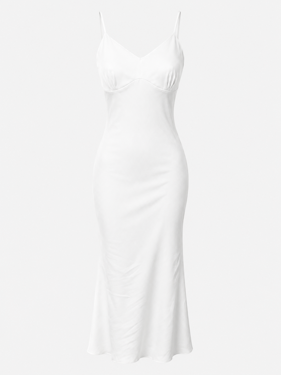Elegant lang kjole til kvinder i satin, blød polyester, perfekt