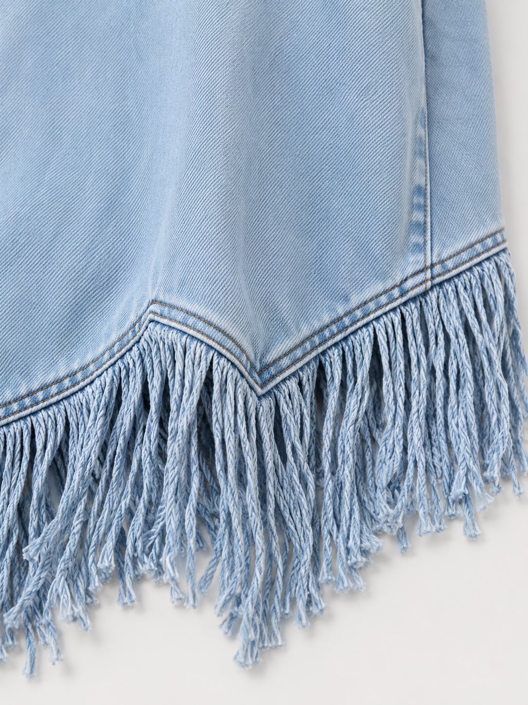 Dakota | Abito Chemisier con Frange in Stile Western - - abito abito chemisier chemisier dakota denim donna dresses fashion Fashion & Casual frange womens fashion - Concept Palermo