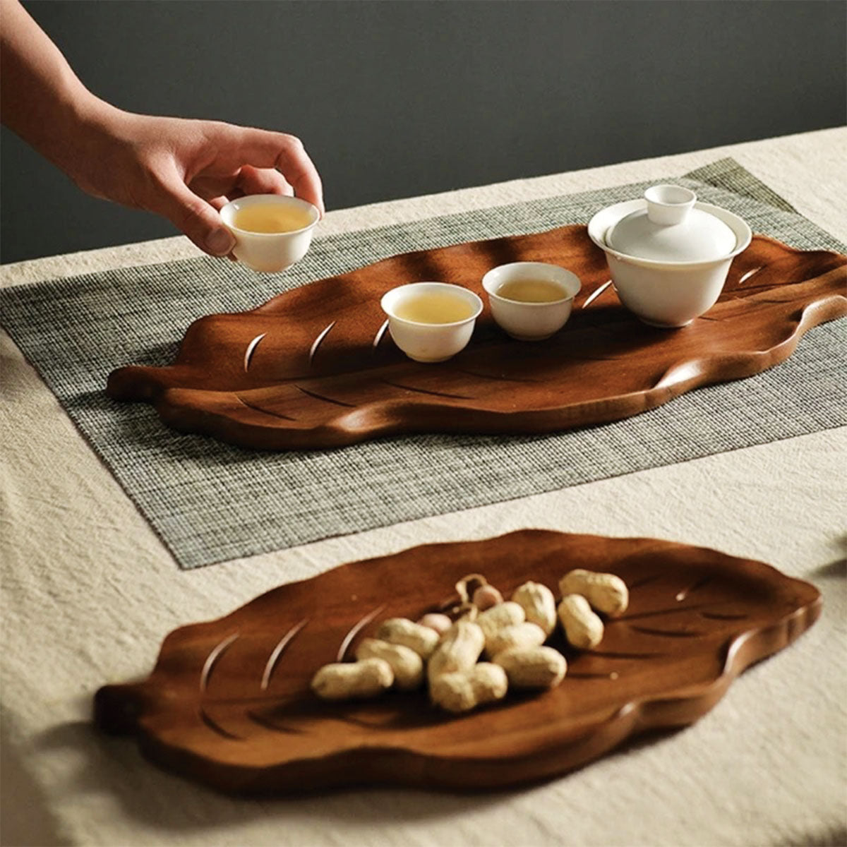 Vassoio da portata in noce ecologico Ideale per dolci, antipasti e stoccaggio di gioielli Legno - - antipasti dolci ecologico gioielli home & garden Kitchen legno noce portata Tableware - Concept Palermo