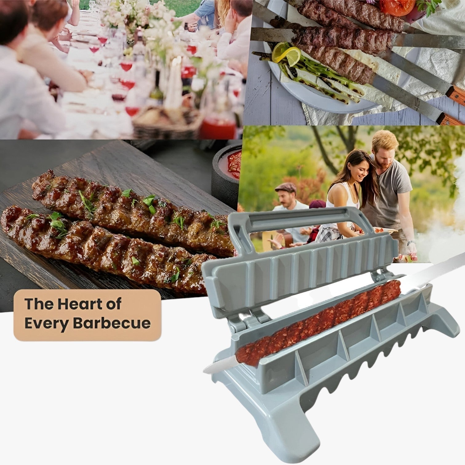 Maker di Kebab per BBQ - Spiedini Veloci e Facili Uomo - - facili kebab Kitchen kitchen & dining kitchen tools maker maker kebab spiedini uomo veloci - Concept Palermo