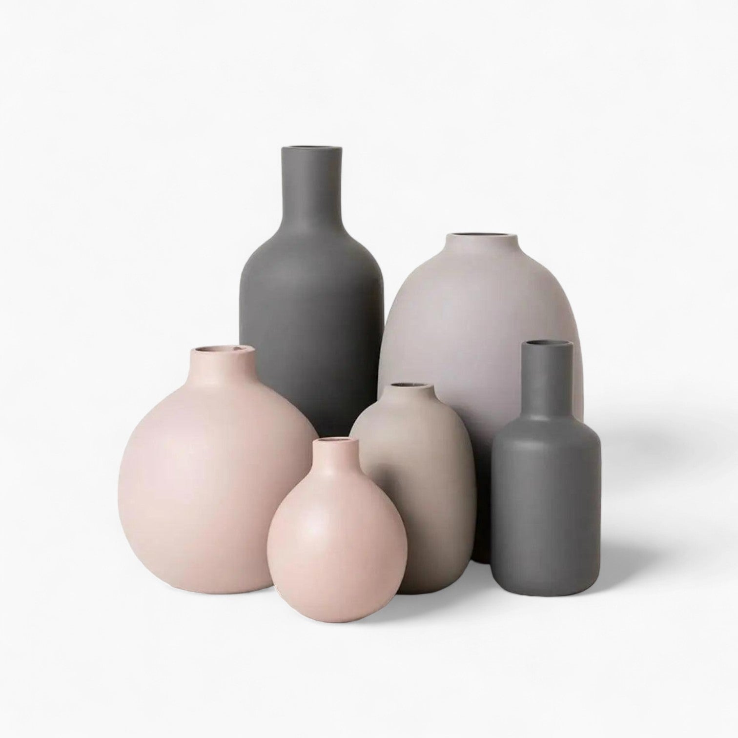 Collezione di Vasi in Ceramica Multi-Colore con Design Minimalista - - ceramica Ceramics collezione collezione vasi colore Decor design home & garden Kitchen minimalista multi Vases - Concept Palermo