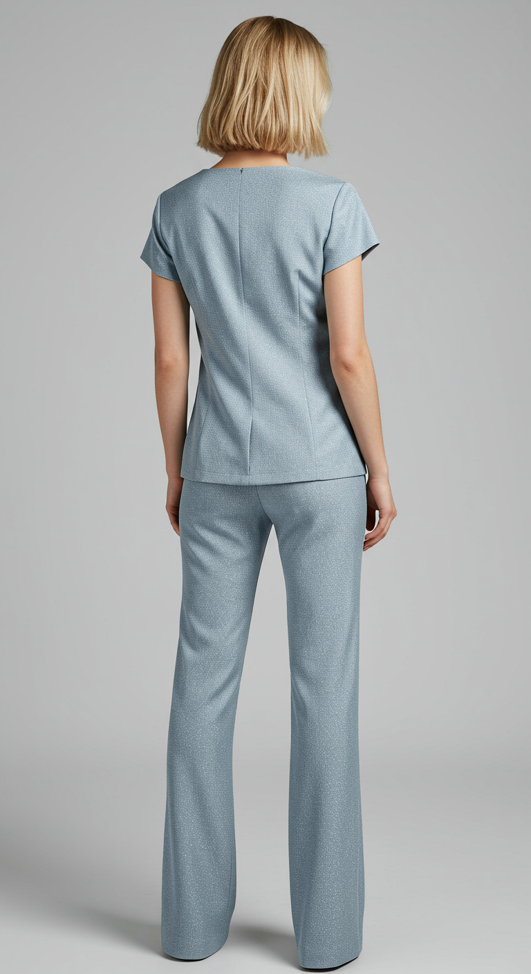 Completo Lino Donna Nero Elegante con Top e Pantaloni Vita Alta S-L - - abbigliamento casual comfort ottimale completo completo donna completo elegante donna look elegante materiale leggero moda femminile outfit estivo outfit sets pantaloni pantaloni coordinati set di abbigliamento top con decolté a V - Concept Palermo