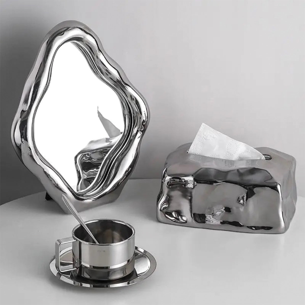 Specchio da Tavolo Aura Perfettamente Progettato per il Tuo Comò e Applicazione del Trucco Senza Sforzo Lino - - applicazione aura Bathroom Decor home & garden lino Mirrors perfettamente progettato sforzo specchio - Concept Palermo