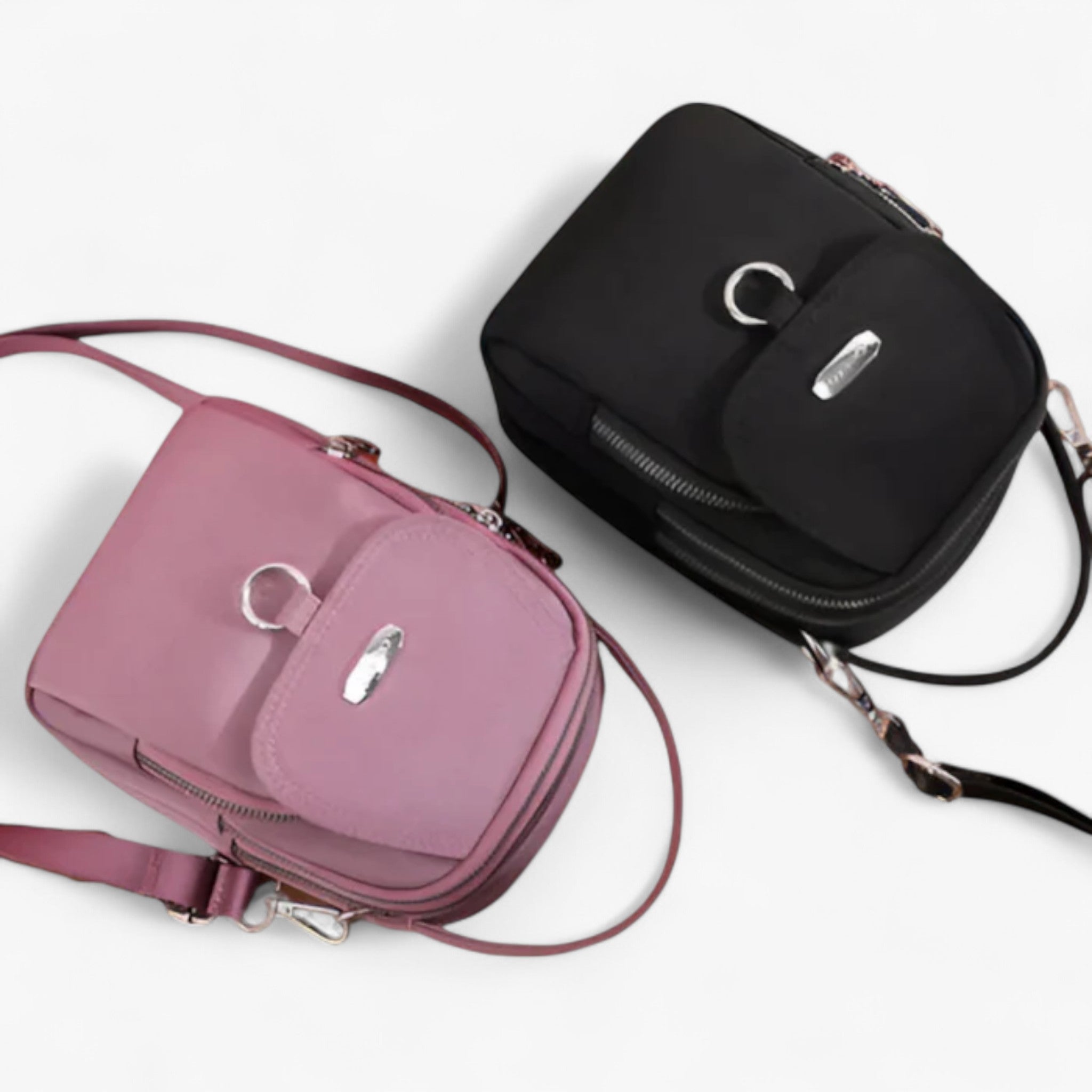 Borsa a Tracolla Piccola Nera in Ecopelle da Donna Elegante e Versatile - - Bags Crossbody Bags handbags piccola piccola tracolla Shoulder & Crossbody Bags tracolla - Concept Palermo