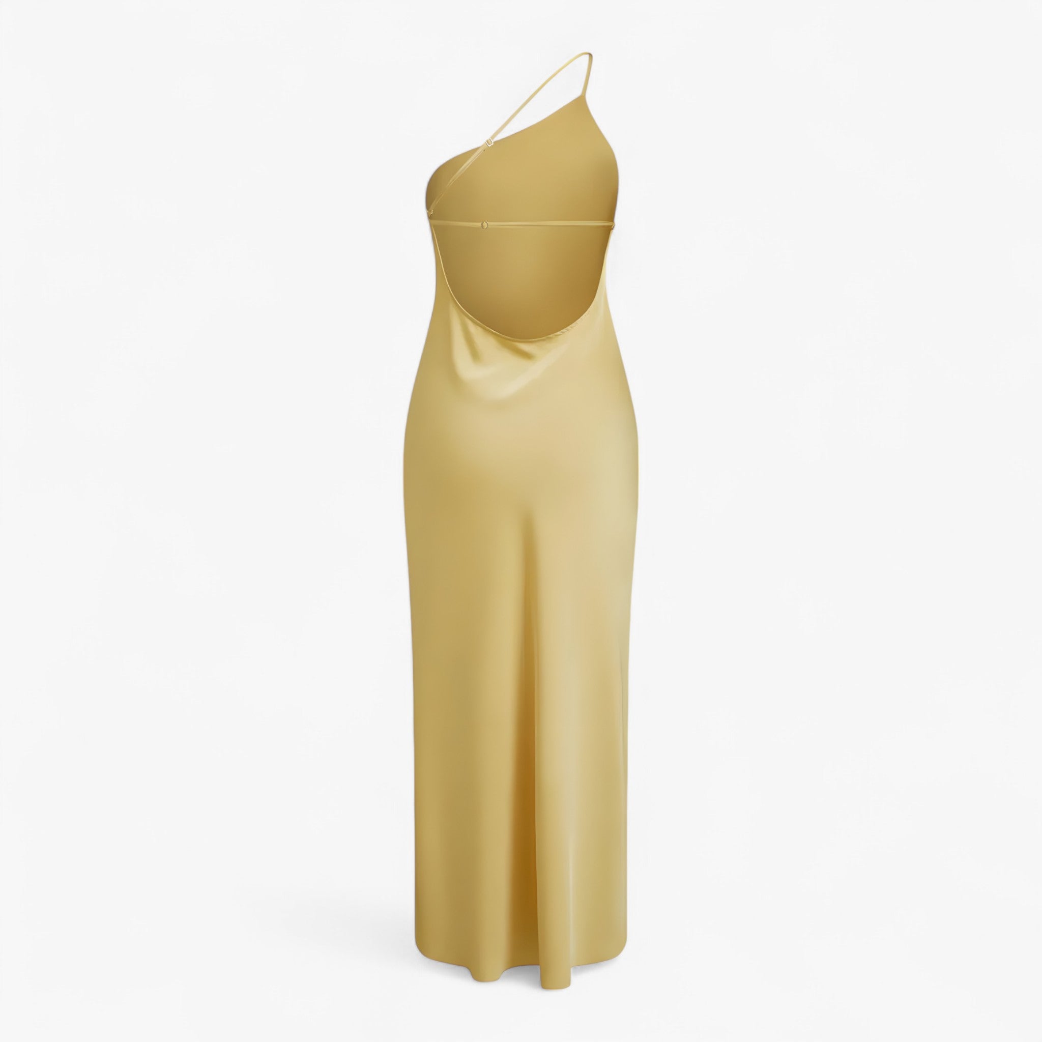 Abito Lungo Moonlight Donna in Raso Satinato Elegante - Vari Colori e Taglie - - abito abito satin donna dresses moonlight satin - Concept Palermo