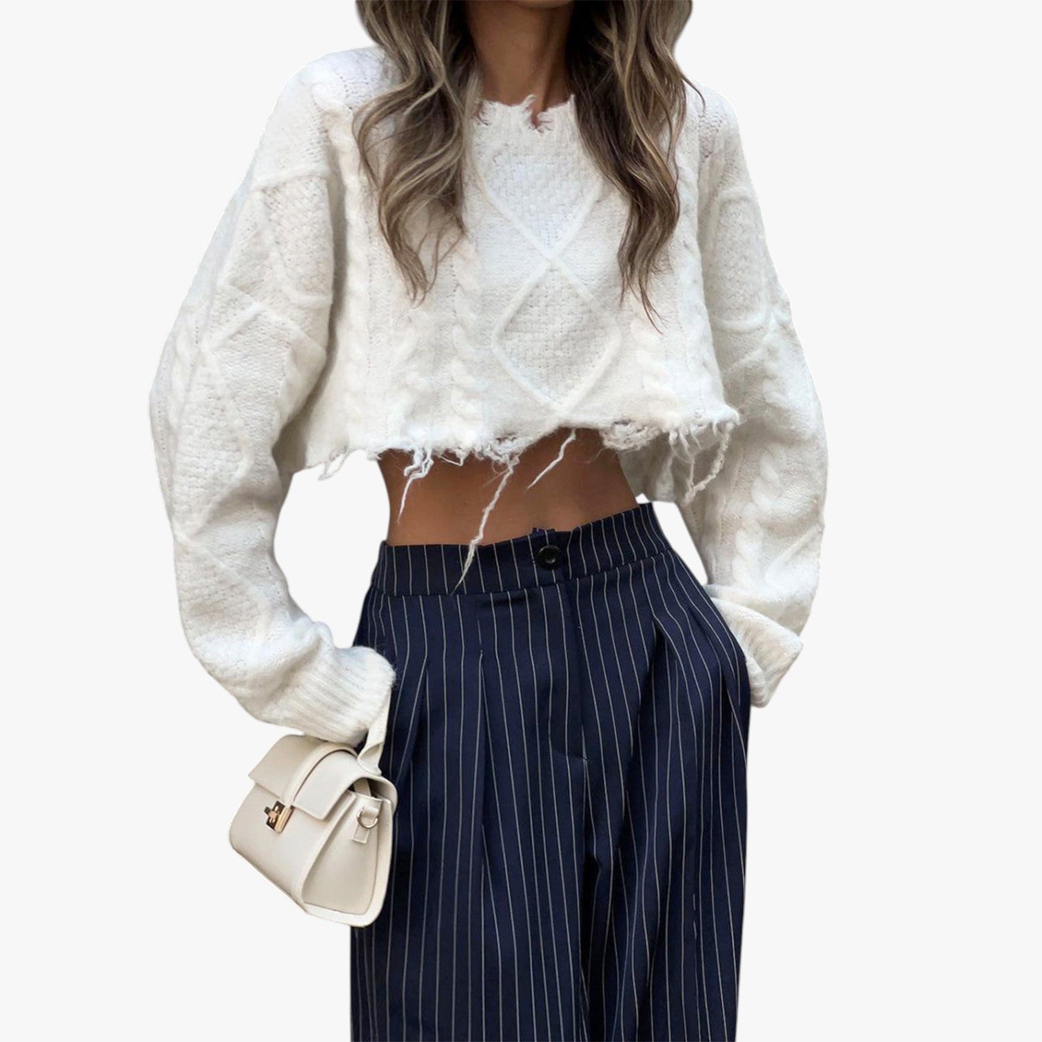 Pantaloni a gamba larga con pieghe e righe - - clothing gamba larga long pants pantaloni pantaloni gamba pants pants for women pieghe regular regular fit righe women women pants woven fabric - Concept Palermo