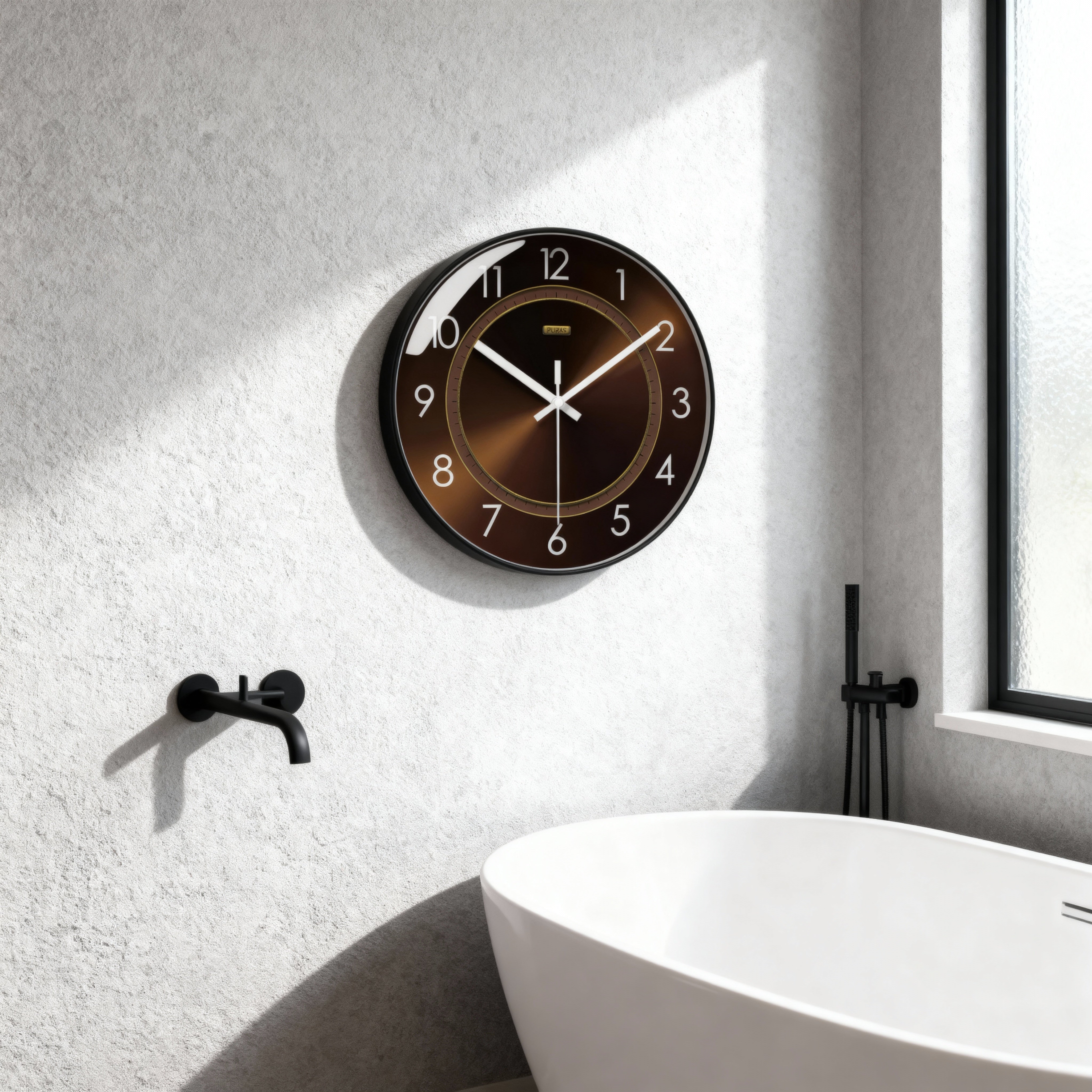 Orologio da Parete Design in Vetro Accessorio da Salotto